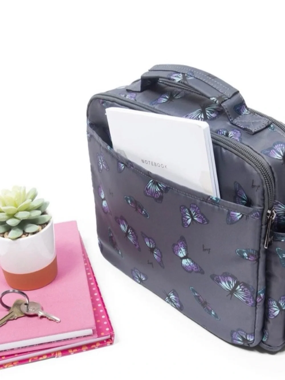 Lug Navigator Crossbody in Butterfly Grey NWT